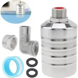 Water Level Control Float Valve, 304 Stainless Steel 1/2inch to 3/4inch Auto Fill Shut Off Valve Automatic Water Level Controller for Water Tank Pool