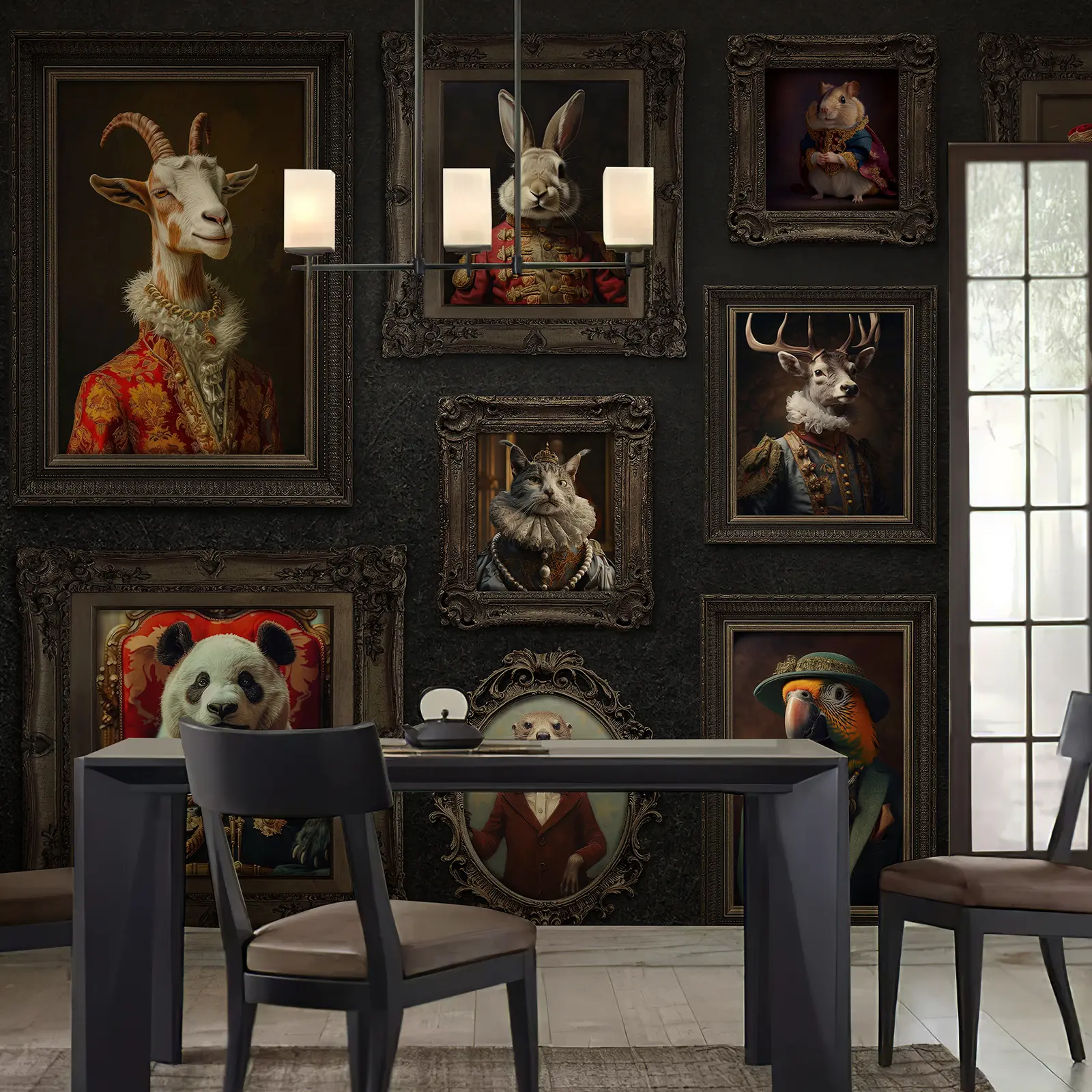 Zeeko Curated Art Wall Mural Collection, Premium Peel and Stick Statement Wallpaper with Story-Rich Designs for Living Room Bedroom Dining Room Decor
