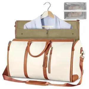 Large Capacity Travel Bag, 1 Count Multi-functional Garment Bag, Travel Clothing Luggage Bag, Handbag with Lanyard, Room Organizer, Bedroom Accessories, Travel Duffel Bag