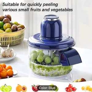 One-Touch Electric Grape Peeling Machine, Garlic Peeler Machine Automatic Fruit Vegetable Rechargeable Peeler Skin Remover Tool for Kitchen, Time-Saving Kitchen Tool for Large Quantities