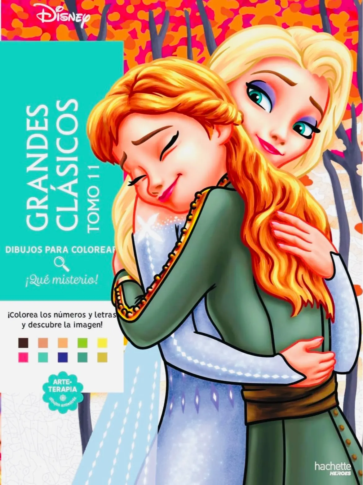 Disney Grandes Clásicos Tomo II - Disnay Mistary Coloring Book- Color by Number - Hachette Books