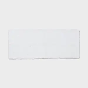 Threshold Tufted 60x24" Bath Rug Runner High Pile Heavyweight, White