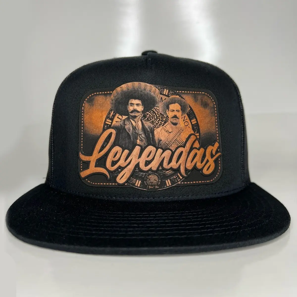 Leyendas Vol1 Gen. Zapata/Villa leather patch black SnapBack