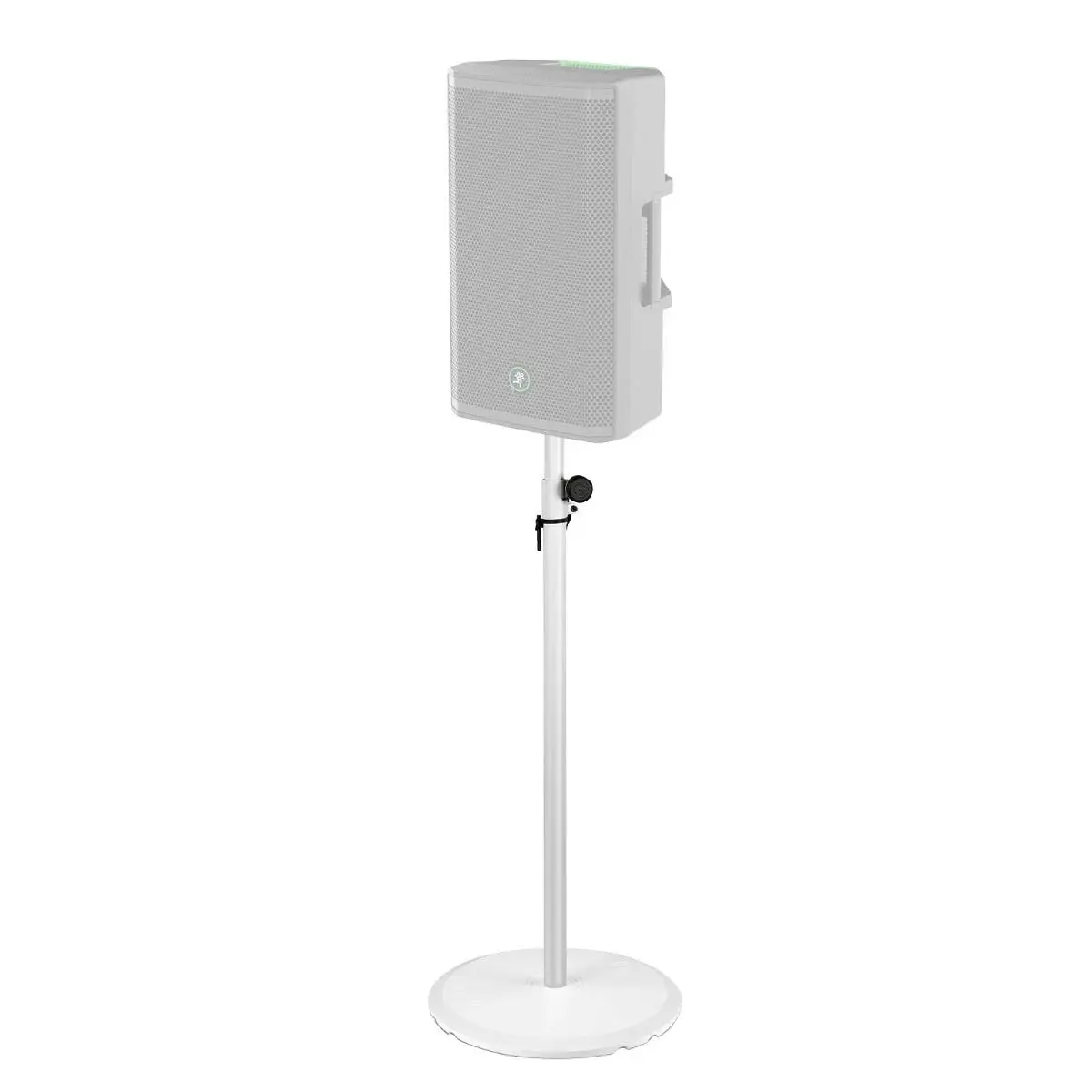 Gravity GSSPWBSET1W Loudspeaker Stand with Base and Cast Iron Weight Plate in White