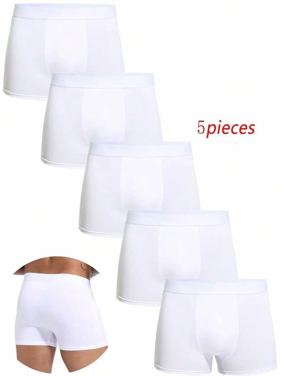 Underwear for men - Men's Boxer Shorts 5-Pack, Lightweight Breathable Polyester Underwear for Daily Use underwear boxers cotton underwear boxers for men