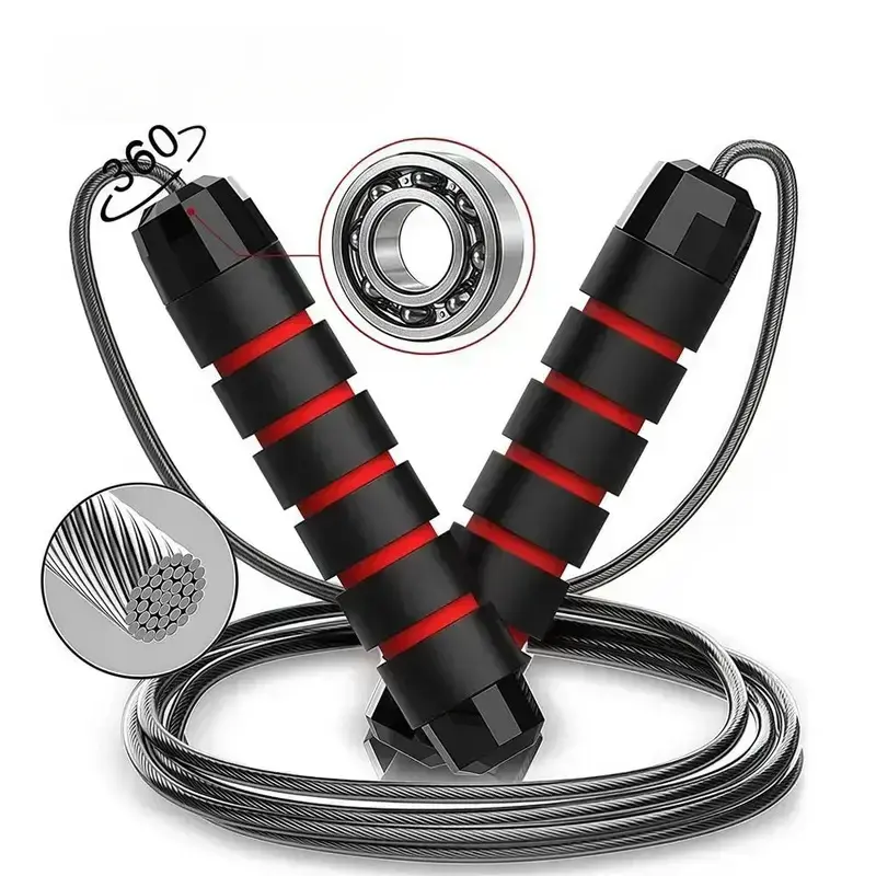 Adjustable Jump Rope – Tangle-Free High-Speed Skipping Rope with Ball Bearings for Women, Men, and Kids, Fitness Exercise