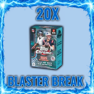2025 20x Topps Chrome Football Blaster Break - (Pick Your Team) - TikTok Live Break
