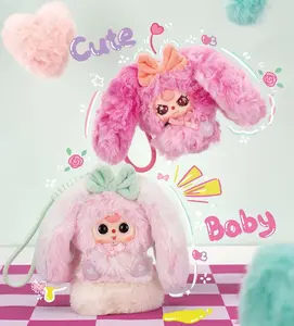 【Buy 2, Get 1 Free – “No Box” Option】Baby Three Alice Rabbit Town Series Plush Blind Box,Decoration,Cute Collection,Stuffed Animals,Adorable Accessary