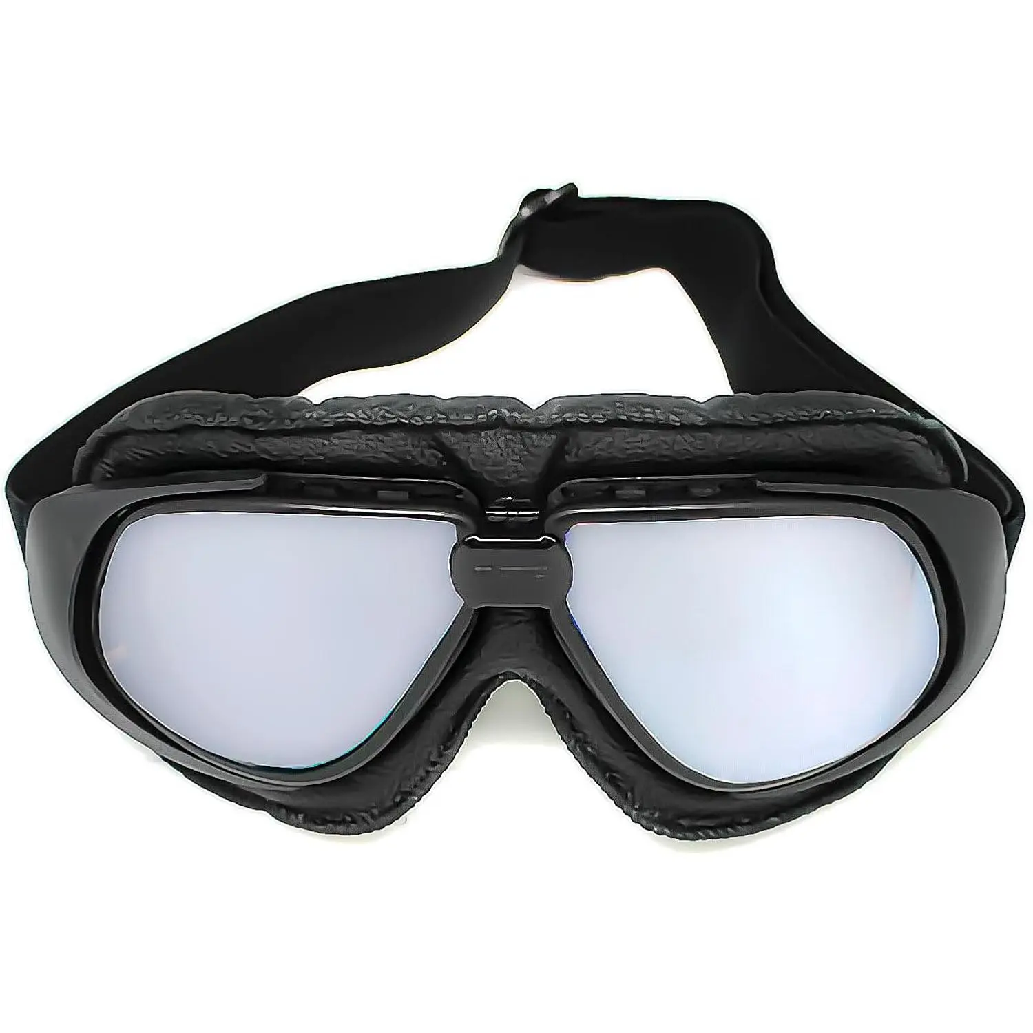 Motorcycle Goggles Scooter Mopeds Half Helmet Vintage Pilot Aviator Style, Foldable & Clear Lens: GK_T10 Motorcycle Goggles Scooter Mopeds Half Helmet Vintage Pilot Aviator Style, Foldable & Clear Lens: GK_T10