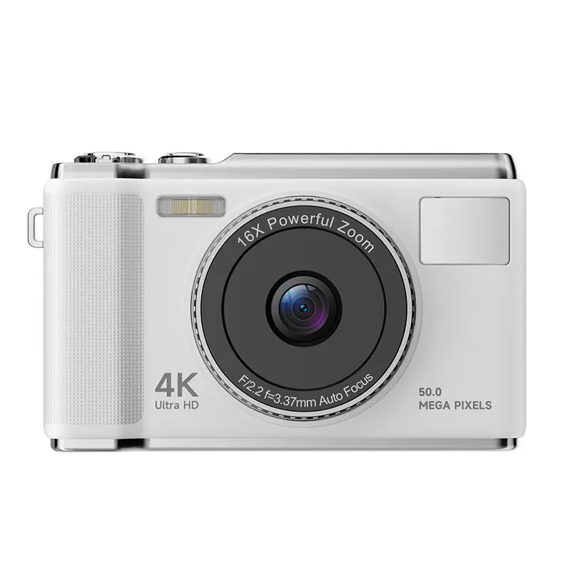 Ultra-Slim Compact HD Point & Shoot Digital Card Camera - 5000MP HD CCD, Lightweight Portable, Smooth Video Recording, for Students, Hd 5000Mp