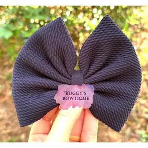 Navy blue bow/piggies/bow tie