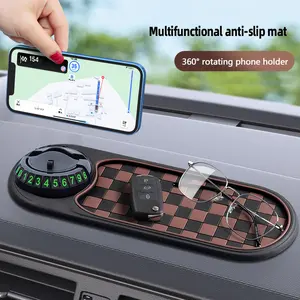 Creative car anti-skid mat universal car mobile phone navigation support frame center console multifunctional storage mat - car anti-skid mat - car accessories - car interior decoration