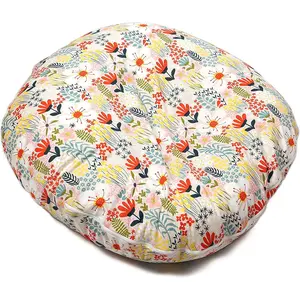 Nest Pillow with Cotton Cover, Cartoon Lounger Pillow Portable Lightweight Lounger Floor Seat for Home Travel