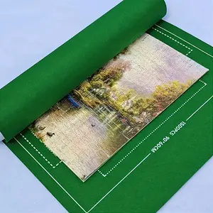 Thick Felt Puzzle Storage Blanket with Storage Bag, Roll-Up Puzzle Pad, Portable Puzzle Protector, Jigsaw Puzzles Accessories