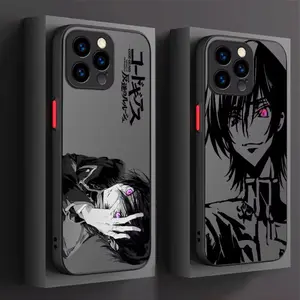 Minimalist anime C-Code G-Geass phone case For iPhone 17/16/15/14/13/12/11/Pro/ProMax/Plus/Air, Samsung S26/S25/S24/S23/S22/Plus/Ultra/Fe, Featuring a Shockproof Matte Back for Drop Protection, superior quality, Manga Merchandise, amazing Birthday Gift