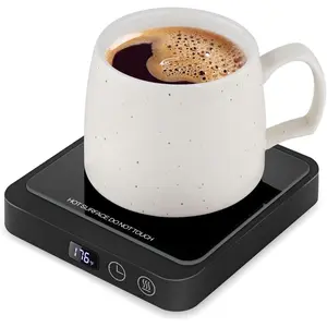 Mug Warmer, Coffee Cup Warmer for Office Home Desk with 5 Temperature Settings, Candle Warmer & Beverage Warmer with Display Auto Shut Off for Heating Coffee, Cocoa, Ideal Coffee Gifts (No Cup)