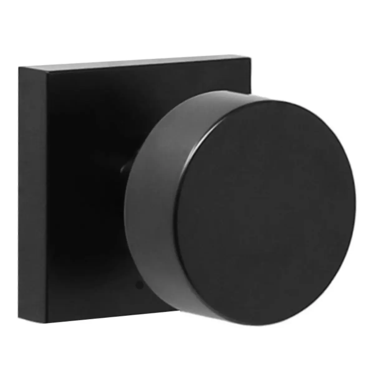Weslock Mesa Bed/Bath Knob - Matte Black Heavy Duty Bed/Bath Locks, Adjustable Latch, Easy Installation for Bathroom, Fits 1-3/8" to 1-3/4" Doors