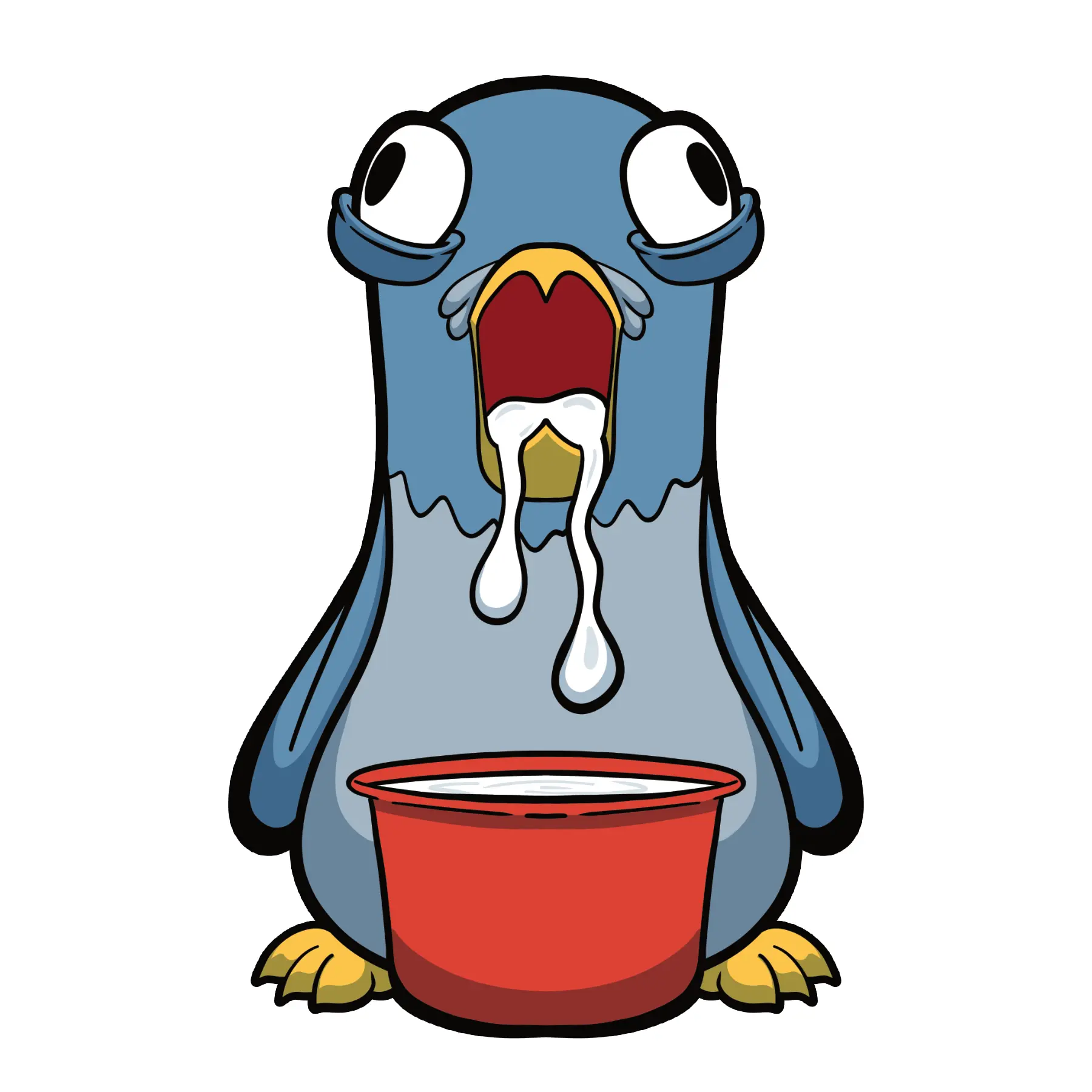 Milk Pigeon Sticker