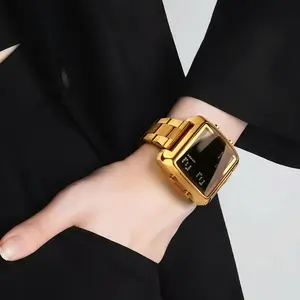 Binda Women's Multi-Function LED Digital Watch Stainless Steel Waterproof Calendar Chronograph Luminous Elegant Gift Box