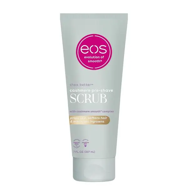 Cashmere Skin Collection Pre-Shave Scrub - Vanilla Cashmere, Exfoliating Body Scrub, Hydrating, Shea Sugar, 7 fl oz