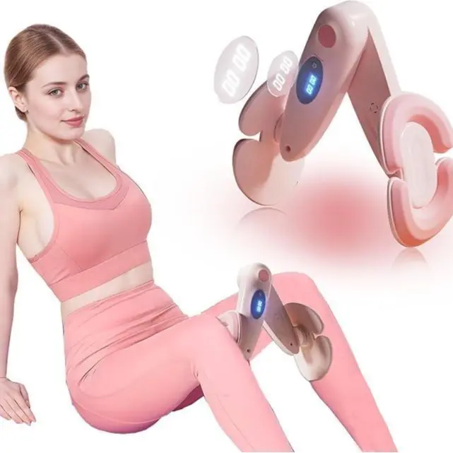 Portable Pelvic Floor Muscle Recovery Exerciser for Women with Smart Digital Display, Inner Thigh Toner & Leg Shaper, Easy to Use Glute Trainer, Home Fitness Equipment for Postpartum Recovery, Body Sculpting & Kegel Exercise,Summervibes