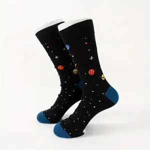 Cosmic Voyage Galaxy Socks (36-44Eu) - Galaxy Design, Comfortable Fit, Ideal for Everyday Wear - Unisex