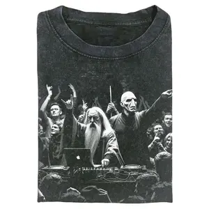 DJ Dumb & Dark Wiz Shirt, Harry T-Shirt, Wizard Movie Tee, Fantasy Party Shirt, Concert T-Shirt, Gift for HP Fans, gift for her, him, Streetwear T-shirt Crewneck