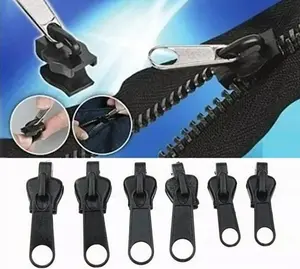6pcs Instant Zipper Repair Kit With Universal Design & Multiple Sizes, Replacement Zipper