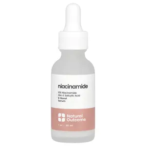 Natural Outcome Niacinamide, B-Boost Serum, Fragrance Free, 1 oz (30 ml)