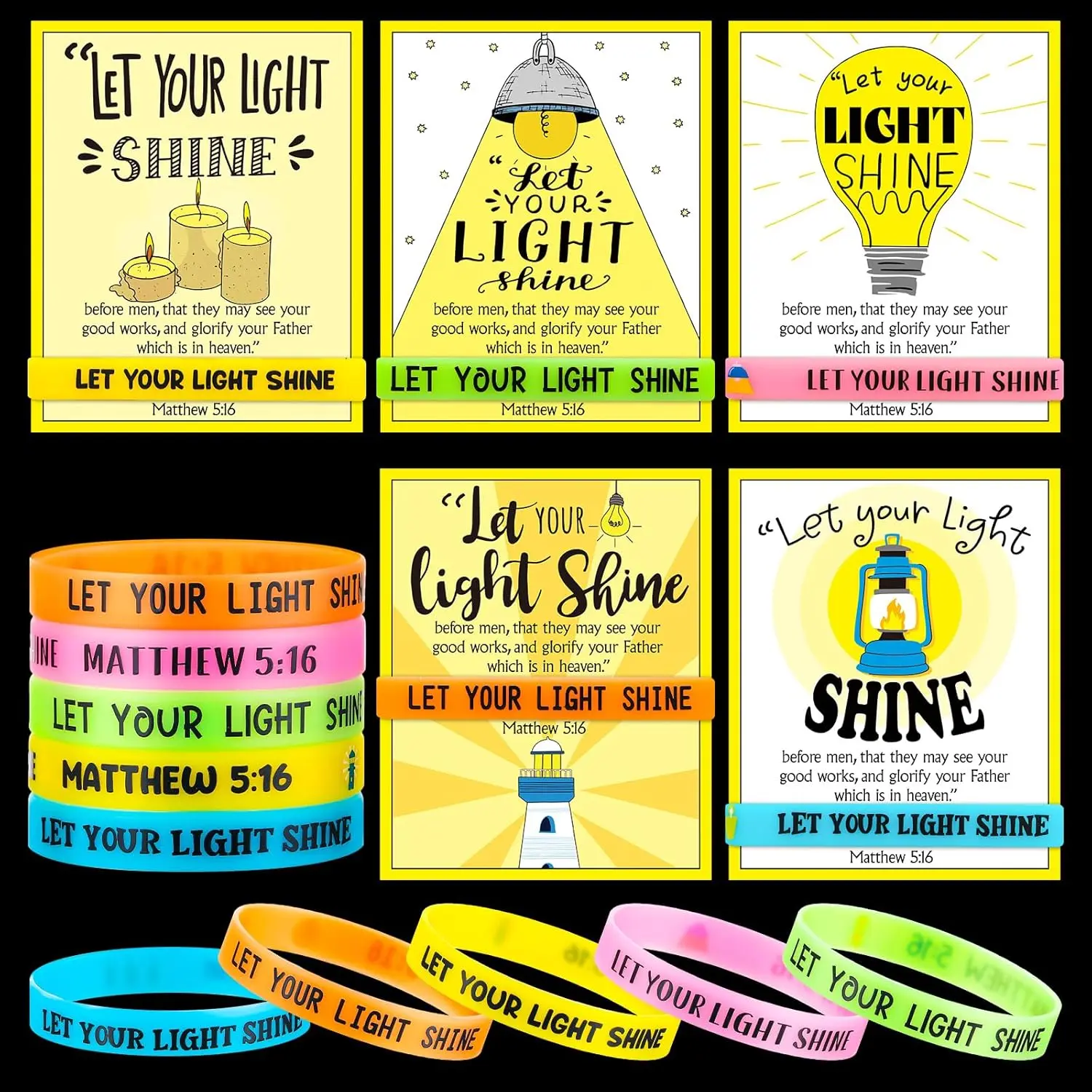 Halloween Bible Verse Bracelets Luminous 30 Set Jesus Bracelet Christian Halloween Party Favors Jesus Loves You Bracelet Christian Rubber Bracelet Gift for Student Teacher Mom Trick or Treat Non-candy Goodie Bag Boo Basket Stuffer Filler Sunday School VBS
