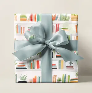 Booklover Gift Wrap, Book Wrapping Paper Roll