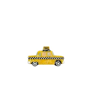 Solar Eclipse Hand-painted Yellow Taxi Cab Claw Hair Clip