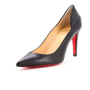 Pre-owned Christian Louboutin Women's Maastricht Pumps Leather with Embossed Detail 85 by Rebag
