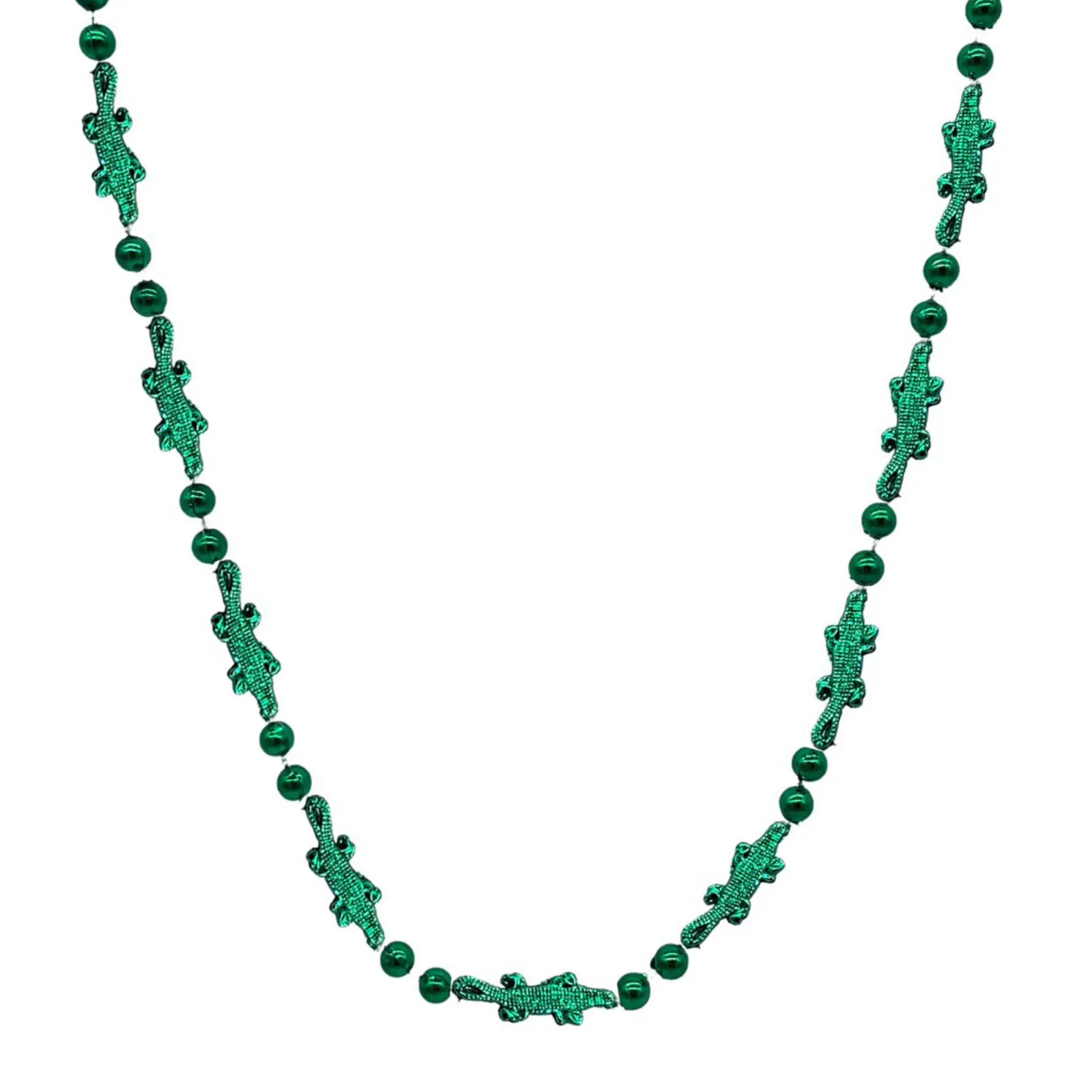 42" Alligator Mardi Gras Beads (Dozen)
