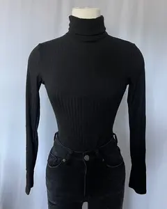 Leena Turtle Neck Bodysuit (Black)