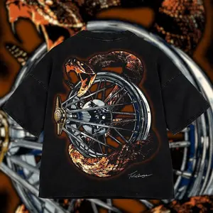 Cowboy Snake  Cool Texas Washed T-Shirt For Men, Graphic Vintage Acid Wash Heavy Cotton Tee, Streetwear Football Oversized Cowboys Texas Mexican Fans, Made In US