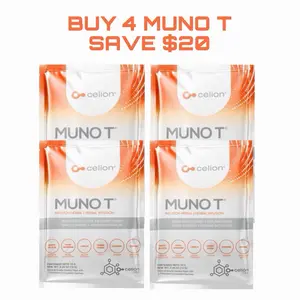 Celion Muno T- Buy 4 Save $20 , Natural Herbal Tea Detox Caffeine-Free , 5 Week Herbal Drink Beverage Premium