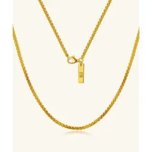 24K Yellow Gold Box Chain - 2mm