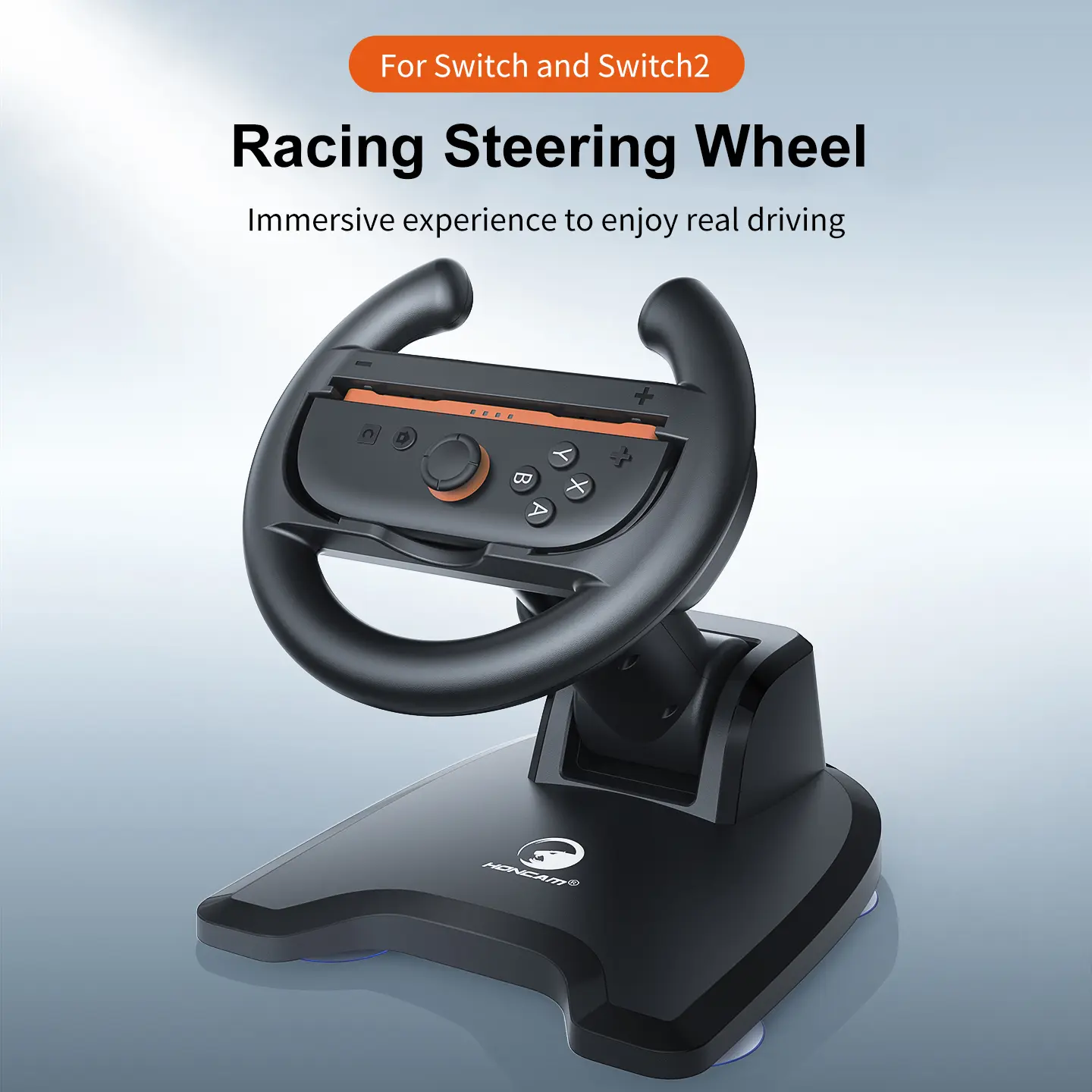 APTGAME Steering Wheel for Switch/Switch 2 Joy Con (2025), Switch 2 Racing Wheel for Mario Kart World & 8 Deluxe, Mini Racing Wheel with 4 Suction Cups,for Kids and Adults Playing Kart World [nintendo_switch_2,nintendo_switch]