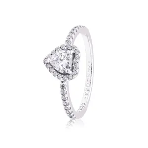 PANDORA Elevated Heart Ring 198421C01