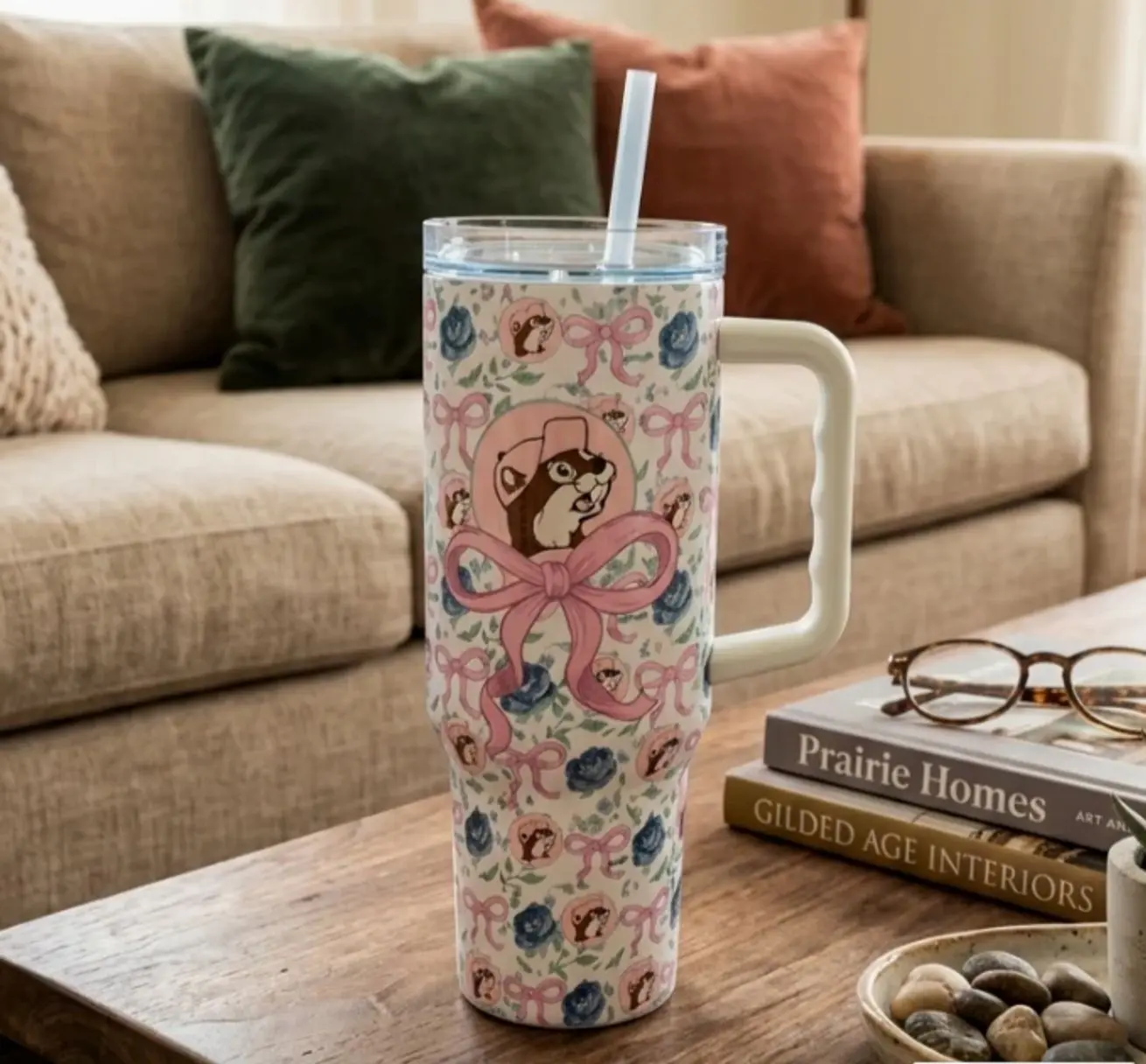 Buc-ee's Blossoms and Bows Tumbler