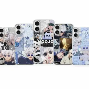 Gojo Satoru Phone Case Jujutsu Kaisen Manga Cover Compatible with iPhone X, 11, 12, 13, 14, 15, 16, 17 Series & Galaxy Series
