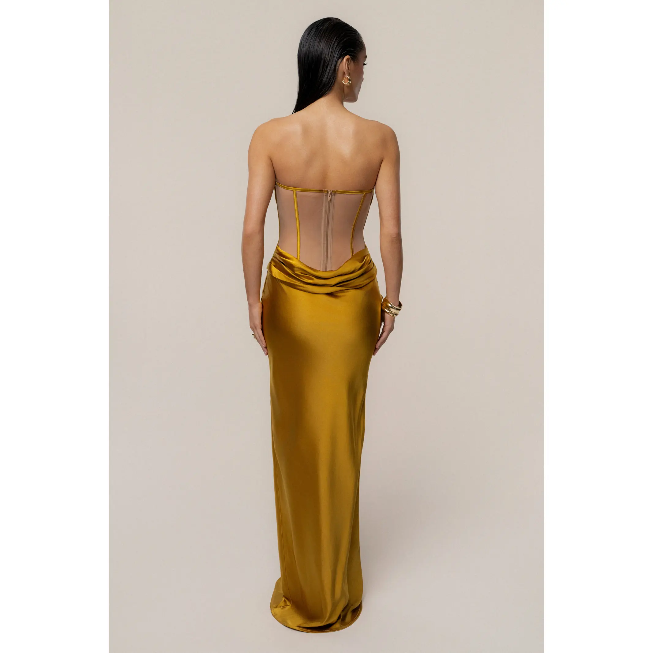 Gold Regal Rising Satin Maxi Dress - TikTok Shop Gold Regal Rising Satin Maxi Dress - TikTok Shop