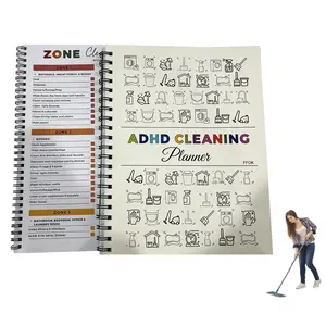 Household Daily Cleaning Schedule Planner, Reusable ‌DIY Cleaning Tasks Planner, Cleaning Checklist Schedule Notebook, Cleaning Planner Notebook, Daily Weekly Monthly Checklist for Home, Cleaning Routine, Office Stationery & Supplies accessories adhd