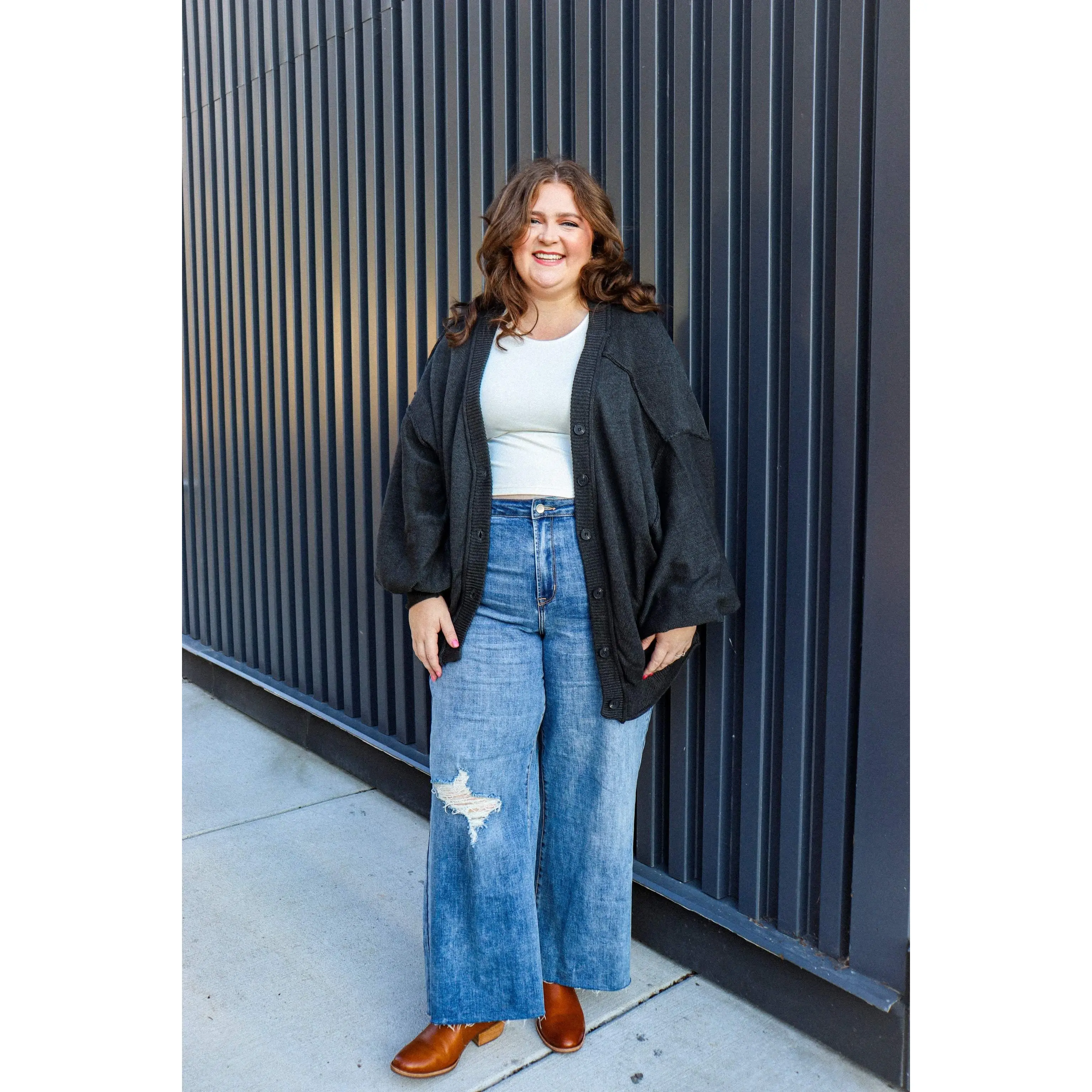 Curvy Ivy Knit Cardigan