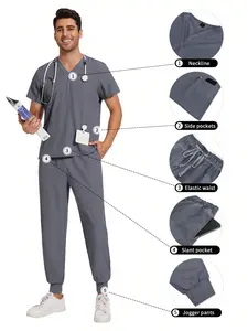 Professional Treatment Room Workwear Set, SPA Care & Beauty Uniform, Pet Clinic Groomer Outfit, Comfortable & Breathable Work Clothes