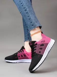 Women's Fashionable Breathable Mesh Athletic Sneakers, Casual Comfortable Sports Running Shoes, Female All-match Round Toe Shoes for Daily Wear