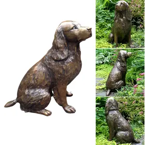 Statue Garden Decor - Garden Dog Statue, Garden Decor Resin Animal Dog Sculpture Yard Lawn Outdoor Decorative Ornament