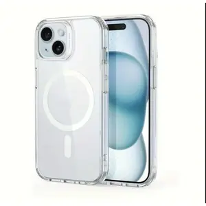Minimalist Transparent Magnetic Compatible with Apple 16 Pro Max Phone Case iPhone 14 New Model 13 Minimalist 12 Hard Case 11