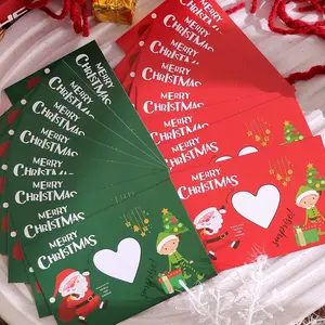 Creative Christmas Scratch-Off Cards, Cute Cartoon Design, Perfect for Gifts, DIY Holiday Greeting Cards, Party Games, 2/10/20pcs Set, Fun Party Cards